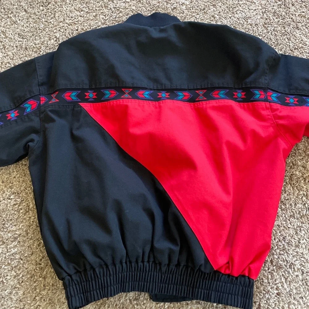 VTG Davis‎ James Southwestern Bomber Jacket Mens M Vintage Western Santa Fe USA